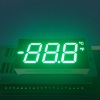 Customized pure green 3 1/2 Digits 7 segment led display common cathode for temperature indicator