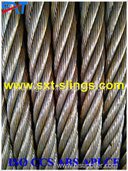 round strand steel wire rope galvanized/ungalvanized