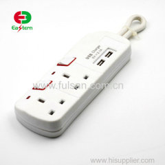 uk type Unique switch 3 way power socket outlet with USB