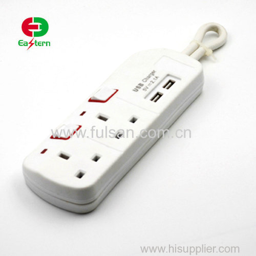 iPhone Android Smartphone Control 3AC Electric Outlets WiFi Smart White Power Strip With 2 USB Charging Ports