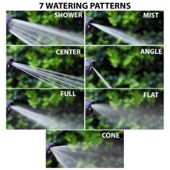 Metal 7-pattern garden water spray nozzles