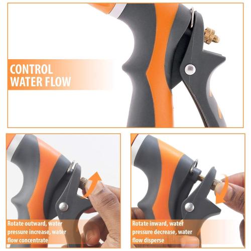 Metal multifunction garden water jet nozzle