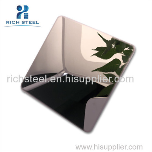 China Product Colored Mirror Stainless Steel Sheet For Home Decoration