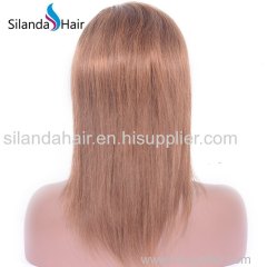 #30 Brazilian Remy Straight Human Hair Lace Frontal Wigs