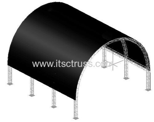 Aluminum lighting trusses Tunnel Roof System