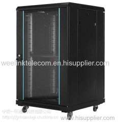 19 inch 4u glass door wallmount server cabinet