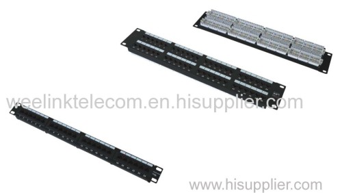 Utp modular telephone/voice 50port Cat3 Rj11 patch panel