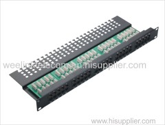 12 ports 10 Inch cat5e cat6 UTP wall mounted patch panel