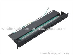 12 ports 10 Inch cat5e cat6 UTP wall mounted patch panel