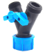 Plastic Water Hose 2-way Splitter For Garden