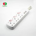 UK extension power strip 3 way with 2 USB with switch socket