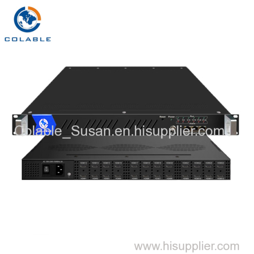 Digital 8/12/16/20/24 channel cable tv digital MPEG4 AVC/H.264 hd to IP encoder 8 in 1