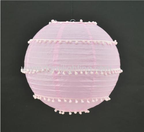 Pink Paper Lantern Pendant Lamp D350mm*H350mm