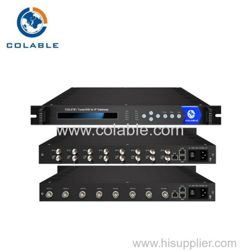 professional DVB-S/S2/-C/-T/ISDB-T/ATSC tuner to ip gateway