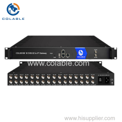 16 FTA tuners DVB-S/S2 (DVB-C/T/T2/ISDB-T/ATSC-T optional)input to ip gateway