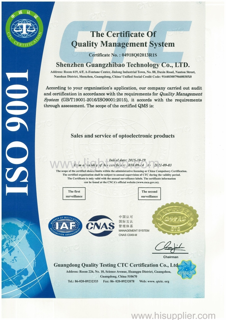 LIGHT-BO ISO 9001:2015 QMS