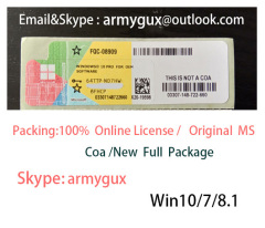 Genuine MS Win10 Pro OEM Coa Sticker 100% Online / License key Wholesale