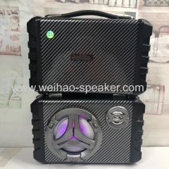 New design Portable stereo bluetooth speaker with KARAOKE usb tf card handsfree function