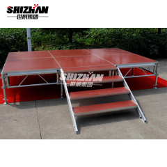 Easy assemble outdoor cheap aluminum portable mobile event stage for sale