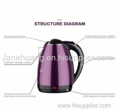 1.8L Cordless Electric Kettle Electronic Hot Water Heater Pot with Boil Dry Protection