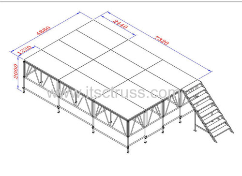 Aluminum Portable stage rental