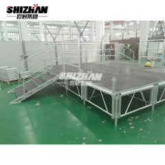 Aluminum folding lighting truss used portable stage for sale