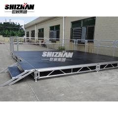 Aluminum folding lighting truss used portable stage for sale