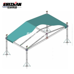Outdoor aluminum roof truss system with top tent