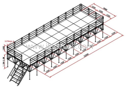 Outdoor event stage system