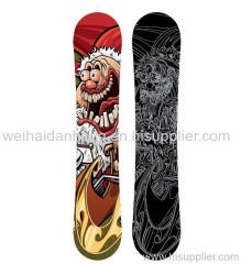 Custom size and shape snowboard for one piece
