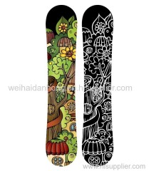 2019 Custom Good quality bamboo core snowboard for new season