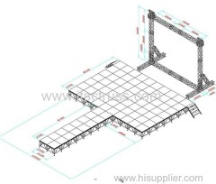 Aluminum stage systems for sale