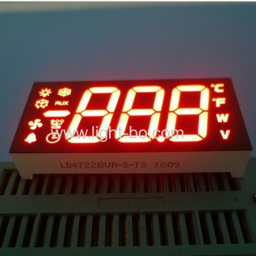 display a led verticale ultra rosso a 7 segmenti personalizzato per il controller del frigorifero