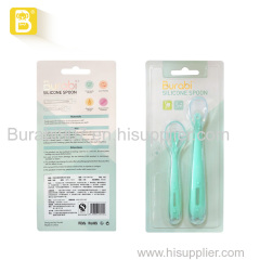 BPA free Burabi Baby Silicone Spoon