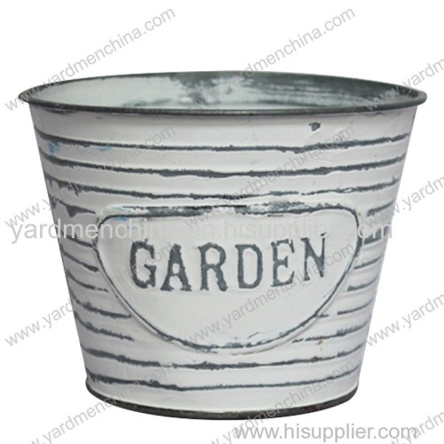 Zinc iron sheet material metal flower pot