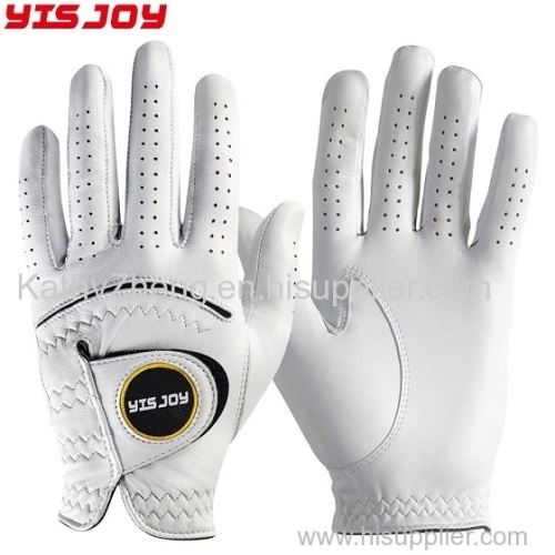 100% Genuine leather golf gloves cabretta leather left handed golf gloves manufacturer
