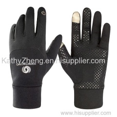 Best quality men women outdoor running gloves winter jogging walking trekking gloves supplier