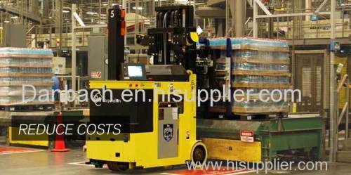 Laser-guided forklift the AGV 