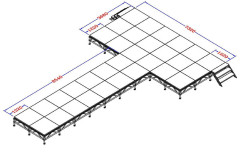 Runway modular stage rental