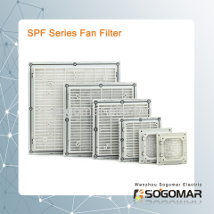 Plastic fan filter SPF with low price and high qualiy for panel board