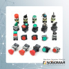 Cabinet Panel Push Button Switch with plastic and metal material