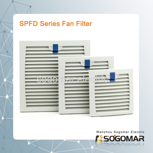 Enclosure fan filter Type D series with color RAL7035