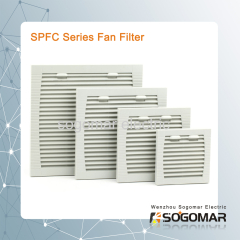 Plastic air filter Type C series for axial fan