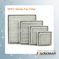 Plastic air filter Type C series for axial fan