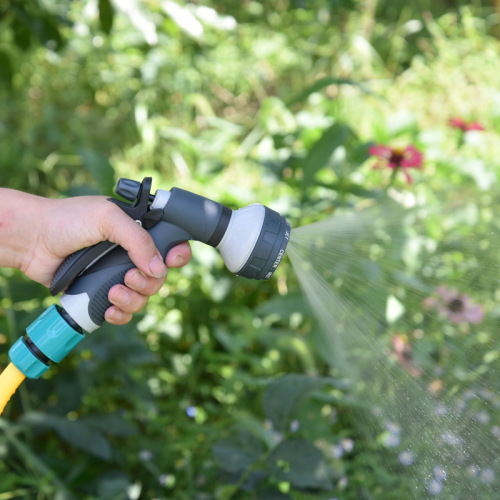 Plastic 8 pattern garden water spray gun set