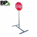 perforated steel square sign post with 14 gauge tube thickness