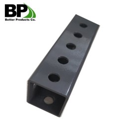 perforated steel square sign post with 14 gauge tube thickness