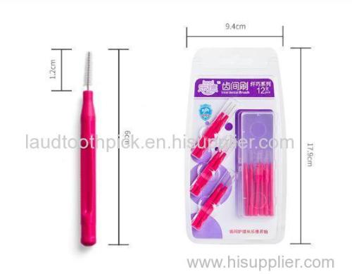 Lede I type inter-dental brush 12 pieces packing