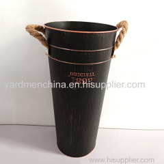 Tall Round Flower Pot 