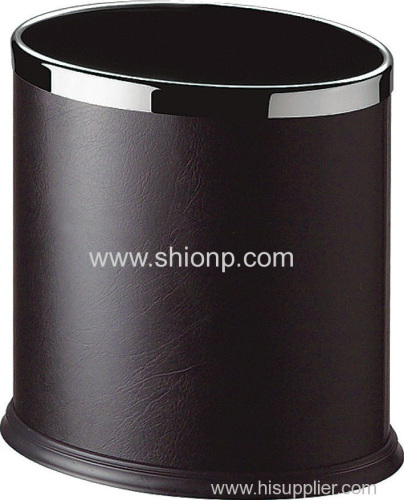 Black waste bin for room